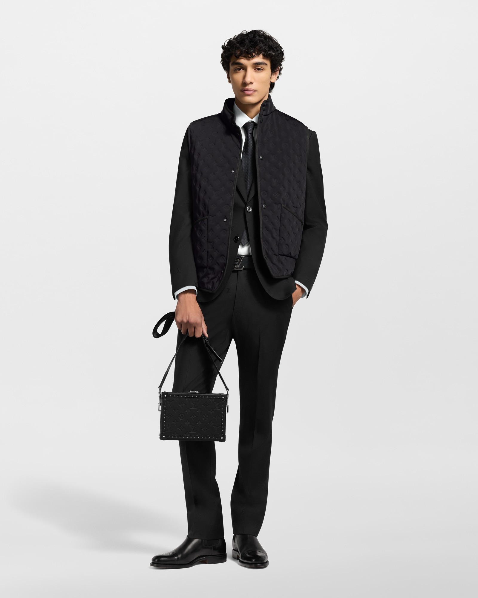 Louis Vuitton クラッチバッグ ダークブラウン Clutch Box Monogram Shadow - Trunks, Travel and Home